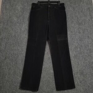 Vintage Lee Corduroy Pants Mens 36x32 (Fits 32x32)‎ Black Straight Leg Made USA